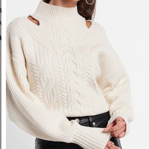 Mock Neck Cutout Sweater from Express